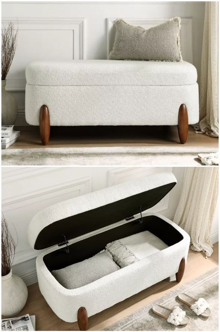 Modern storage bench